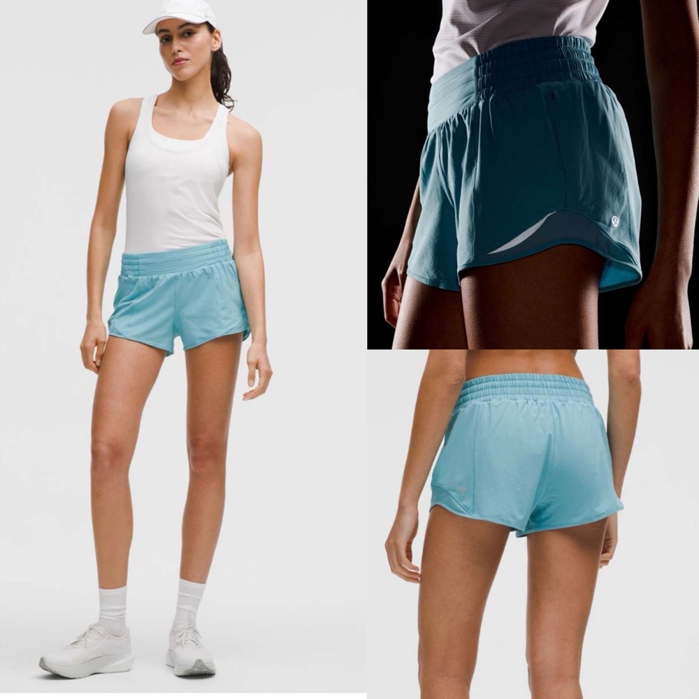 Lululemon Hotty Hot High-Rise Lined Short 2.5"
Washed Blue!NWT